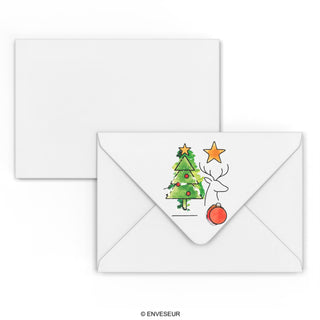 Christmas envelope Christmas Tree
