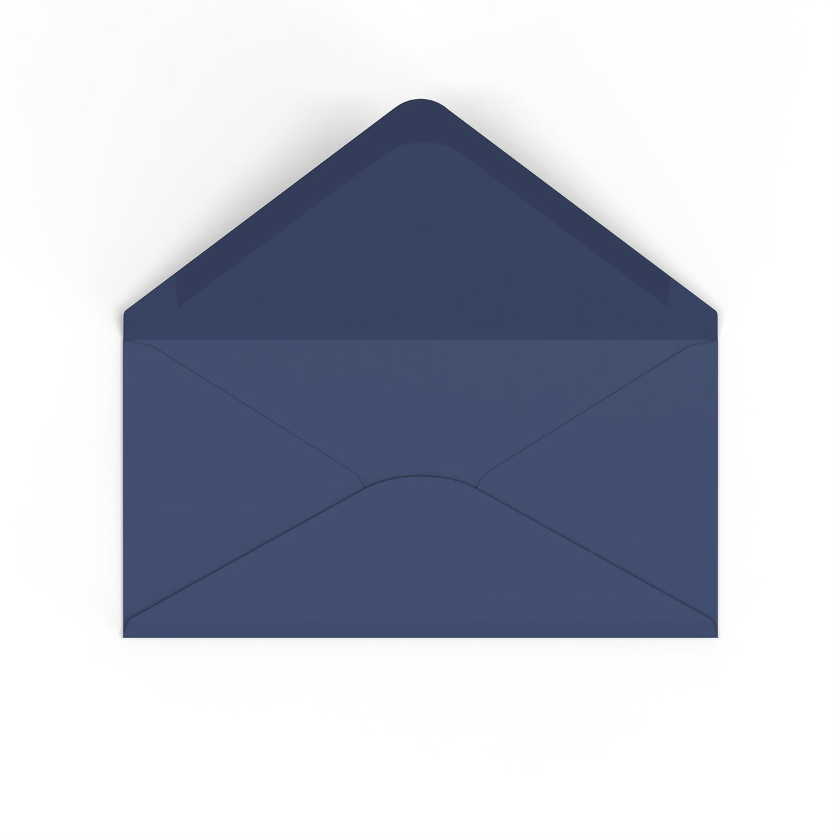 DL Navy Blue British Made Gummed V-Flap Envelope (110 x 220mm)