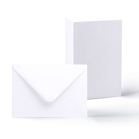White Smooth Cards & Envelopes Pack