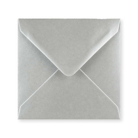 Metallic Silver Gummed V-Flap Greeting Card Envelope (140 x 140mm)
