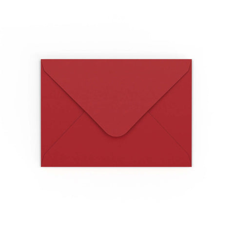 Dark Red Gummed V-Flap Envelope (125 x 175mm)