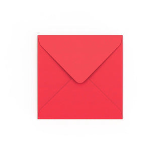 Bright Red Gummed V-Flap Envelope (130 x 130mm)