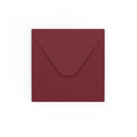 Burgundy envelopes Burgundy 130 x 130 mm Gummed