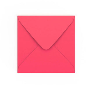 Bright Pink Gummed V-Flap Envelope (155 x 155mm)