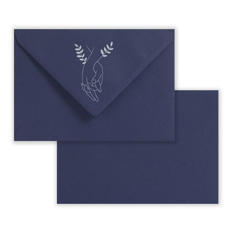 Wedding Envelopes (Hand Bonding Design) Dark Blue 162 x 229 mm (C5)