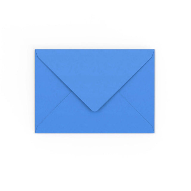 C6 Bright Blue Gummed V-Flap Envelope (114 x 162mm)
