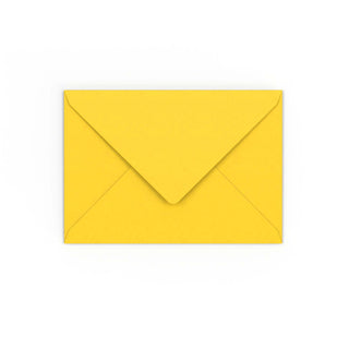 C6 Mid Yellow Gummed V-Flap Envelope (114 x 162mm)