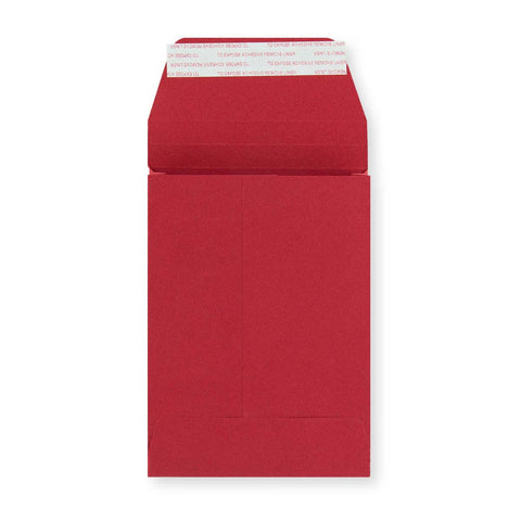 C6 Dark Red Peel & Seal Gusset Envelope (114 x 162 x 25mm)
