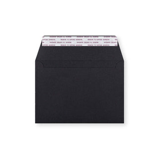 C6 Black Luxury Peel & Seal Envelope (114 x 162mm)