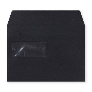 C5 Black Luxury Peel & Seal Envelope (162 x 229mm)
