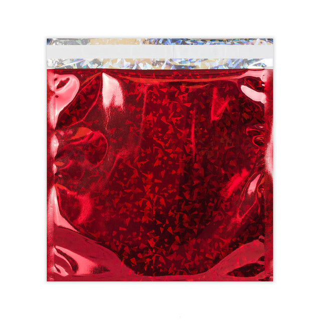 Holographic Finish Foil Bags Holographic Red 220 x 220 mm