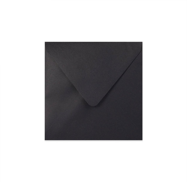 Paper Lined Envelopes Black + Black Fancy Paper 160 x 160 mm