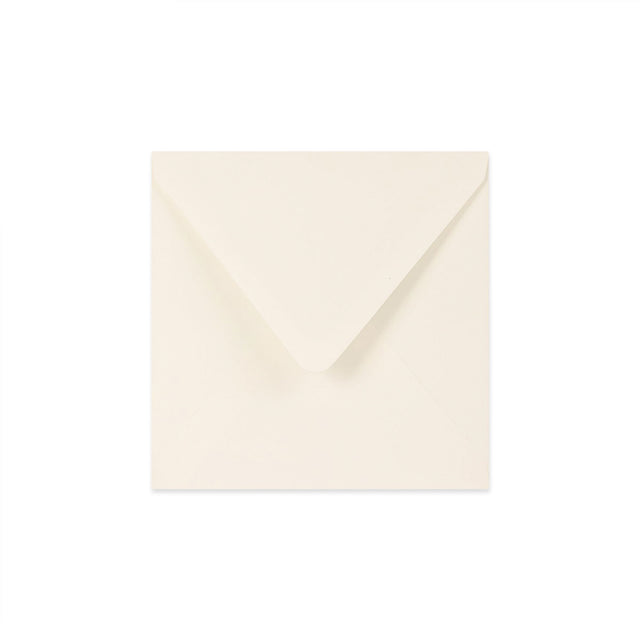 Paper Lined Envelopes Ivory + Green Fancy Paper 160 x 160 mm