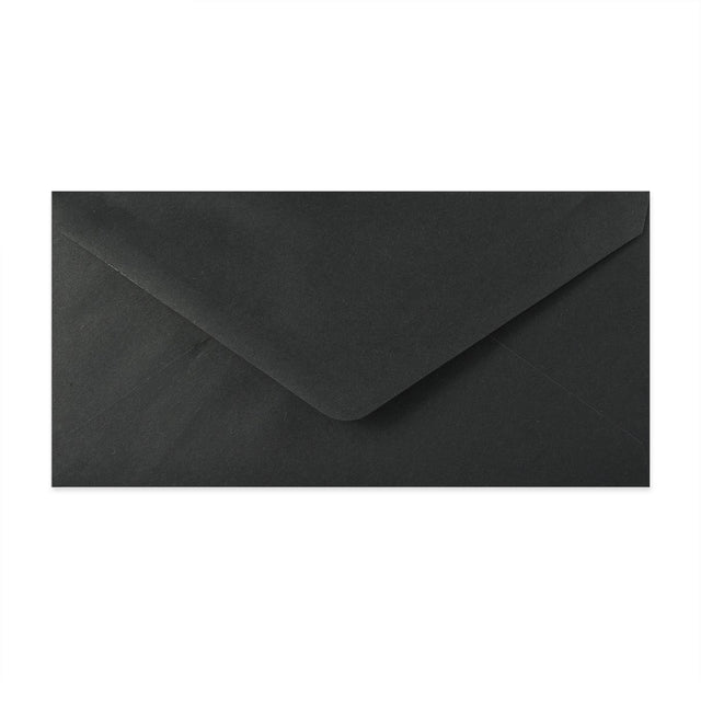 Paper Lined Envelopes Black + Blue Fancy Paper 110 x 220 mm (DL)