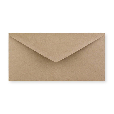DL Fleck Recycled Gummed V-Flap Envelope (110 x 220mm)