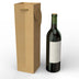 Wine Bottle Gift Bag Manila 89 x 98 x 380 mm Plain