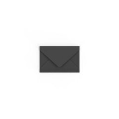 Black British Made Gummed V-Flap Envelope (62 x 94mm)