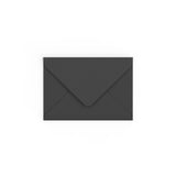 C6 Black British Made Gummed V-Flap Envelope (114 x 162mm)