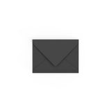 C7 Black British Made Gummed V-Flap Envelope (82 x 113mm)