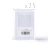 White Hammered Rectangle Aperture Cards Pack