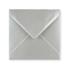 Metallic Silver Gummed V-Flap Greeting Card Envelope (140 x 140mm)