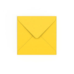 Mid Yellow Gummed V-Flap Envelope (130 x 130mm)
