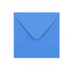 Bright Blue Gummed V-Flap Envelope (155 x 155mm)