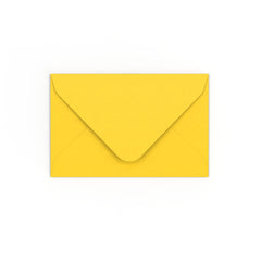 Mid Yellow Gummed V-Flap Envelope (65 x 94mm)
