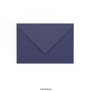 114x162mm Dark Blue 120gsm Gummed V Flap Wallet