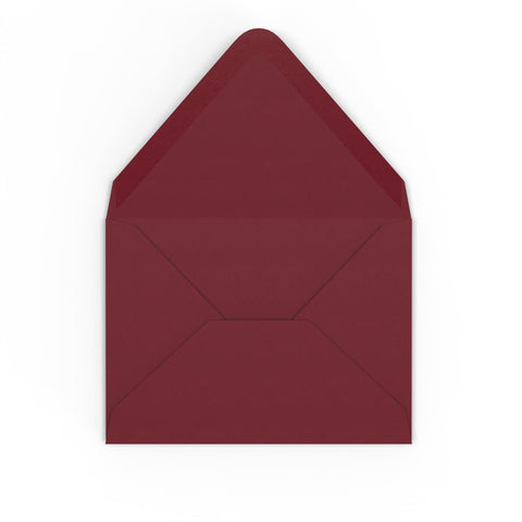 Burgundy envelopes Burgundy 82 x 113 mm (C7) Gummed