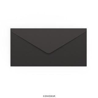 110x220 mm (DL) Black Envelope