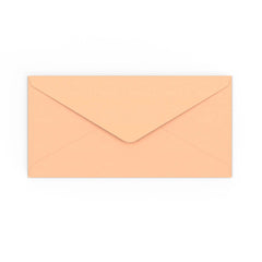 DL Salmon Pink Gummed V-Flap Envelope (110 x 220mm)