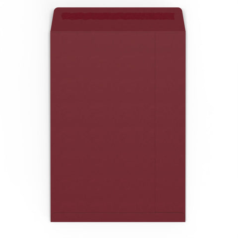 Burgundy envelopes Burgundy 324 x 229 mm (C4) Peel and Seal