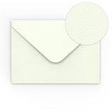 Milk White Hammered paper envelopes