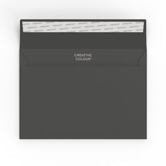 Creative Colour Peel & Seal Envelopes Black 162 x 229 mm (C5)
