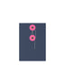 Coloured envelopes with string and washer closure Navy Blue + Pink 162 x 114 mm (C6)