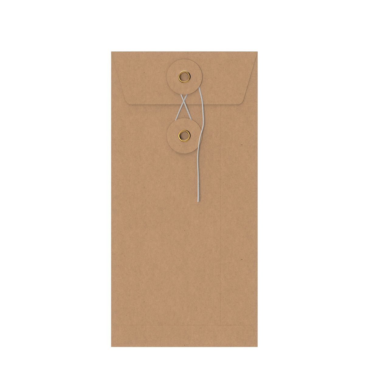 Coloured envelopes with string and washer closure