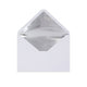 Paper Lined Envelopes White + Silver Foil 162 x 229 mm (C5)