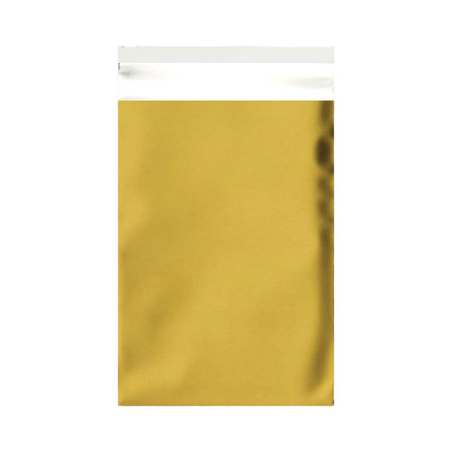 Matt Finish Foil Bags Metallic Gold 162 x 114 mm (C6)