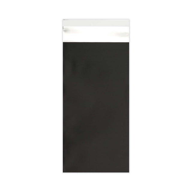 Matt Finish Foil Bags Black 220 x 110 mm (DL)